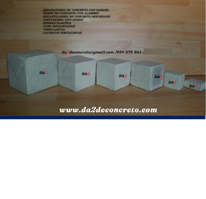 Imagen del producto Dados de concreto